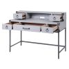 Grey and Gunmetal Writing Desk