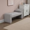 COOLMORE Modern Ottoman Bench, Bed stool made of loop gauze, End Bed Bench, Footrest for Bedroom, Living Room, End of Bed, Hallway