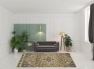 7' X 10'  Polypropylene Beige Or  Ivory  Area Rug