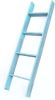 5 Step Rustic Turquoise Wood Ladder Shelf