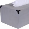 Rustic Gray Mango Wood Rectangular Tissue Holder