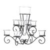 Elegant Scrollwork Candle Stand and Centerpiece Vase Perfect Home Decor Accent