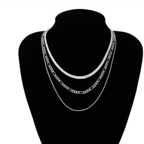 14K Gold/Silver Plated Snake Chain Necklace Herringbone Necklace Gold Choker Necklaces for Women Girl Gifts Jewelry (Color: Silver)