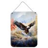 NEW Eagle Wall or Door Hanging Prints Aluminum Metal Sign Kitchen Wall Bar Bathroom Plaque Home Decor Front Door Plaque, 12x16, Multicolor