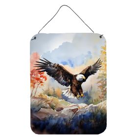 NEW Eagle Wall or Door Hanging Prints Aluminum Metal Sign Kitchen Wall Bar Bathroom Plaque Home Decor Front Door Plaque, 12x16, Multicolor (Default: Default)