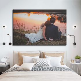 Customize Canvas Prints with Your Photo Canvas Wall Art- Personalized Canvas Picture, Customized To Any Style, US Factory Drop Shipping (Color: as Pic)