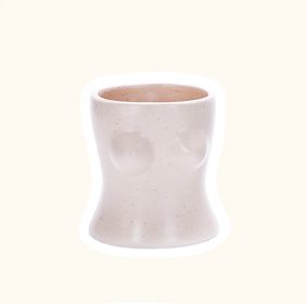 Ins Shape Decoration Creative Human Body Ceramic Vase (Option: Chest)