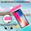 2pcs IPX8 Waterproof Scratch Resistant Easy Access Mobile Phone Waterproof Bag Phone Shower Case