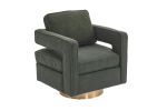 Swivel Barrel Chair for Living Room,360 Degree Swivel Club Modern Accent Single Sofa Chair, Small Leisure Arm Chair for Nursery, Hotel, Bedroom